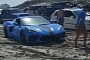 Video: Corvette C8 Tries Plowing Through Sand in Texas, Gets Beached