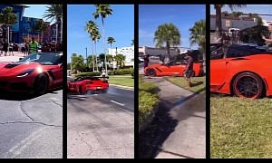 Video: Corvette Owner Doesn't Know He Can't Park There