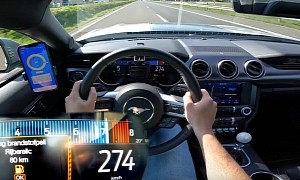 Video: Ford Mustang Mach 1 Hits Warp Speed on the Highway, V8 Sounds Fabulous