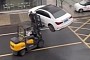 Video: Mercedes Gets Unexpected Forklift Ride in China for Illegal Parking