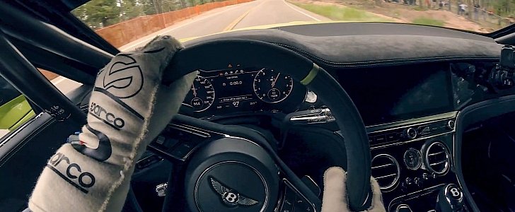 In-car video of Bentley Continental GT