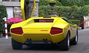 Video: One-Off 2021 Lamborghini Countach LP 500 Brings Its Funk to Villa d’Este