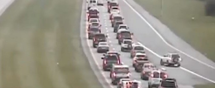 Driver reverses on Ohio freeway, is being used for new PSA