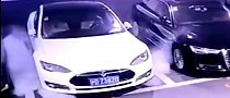 Video Shows Tesla Model S Blowing Up in a Shanghai Parking Lot