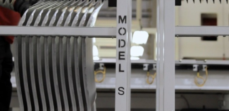 Tesla Model S - Rack of Doors