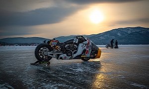 Watch the Indian Appaloosa Scout Bobber Being Thrashed on Lake Baikal