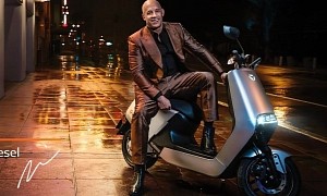 Vin Diesel Is Modern James Bond Riding an Yadea G5 Electric Scooter