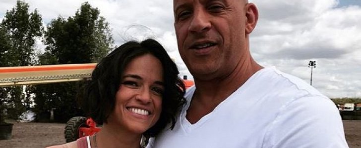 Michelle Rodriguez and Vin Diesel are shooting "Fast & Furious 9"