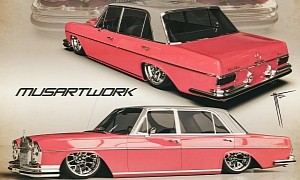 Vintage Mercedes 280 SEL Wants the Gypsy Rose Fame, Morphs Into Euro Lowrider