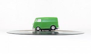 Vinyl Record Player Shaped like a VW Van Claims to Be the Smallest in the World