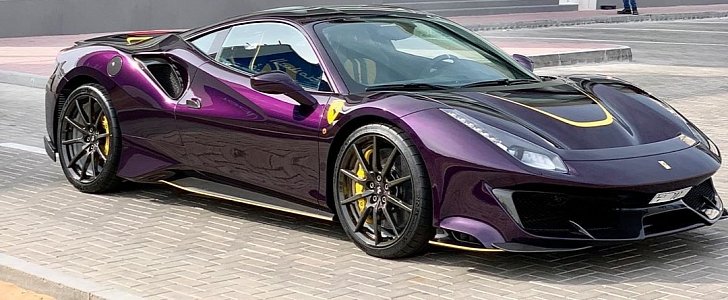 Viola Hong Kong Ferrari 488 Pista Shows Amazing Spec Spotted In Dubai Autoevolution