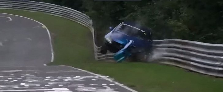 Opel Tigra Nurburgring crash