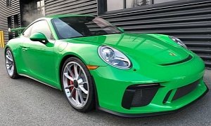 Viper Green 2018 Porsche 911 GT3 Comes with "Kermit" Carbon Door Sills