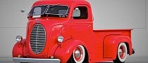 Viper Red 1939 Ford COE Is Powered by a Corvette Engine