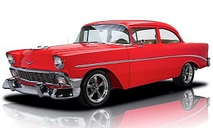 Viper Red 1956 Chevrolet One-Fifty Has 2020-Built Engine, Going for $60K