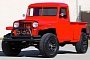 Viper Red 1960 Willys Jeep Pickup Is How the Gladiator Should Have Looked Like