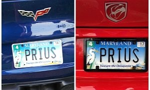 Corvette and Viper Display the Same "Prius" Number Plate to Troll Toyotas