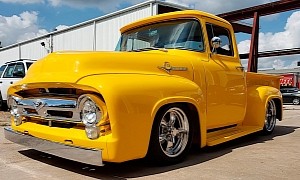 Viper Yellow 1956 Ford F-100 Is Bright as the Morning Sun