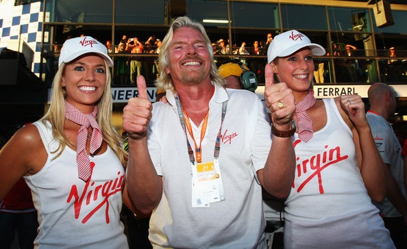 Richard Branson will make the F1 paddock more often in 2010