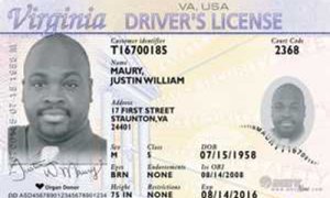 Virginia Driver Licenses Turn Laser Black