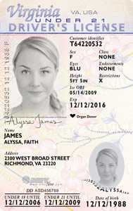 virginia drivers license barcode