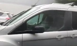 Virginia Tech Pranks News Reporter With Man Disguised as Car Seat