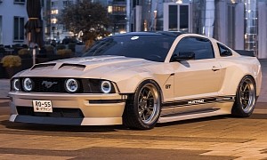 Virtual 2005 Ford Mustang GT Turns S197 Into a Partially Widebody, Slammed Pony