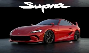 Virtual 2023 Toyota Supra Mk4 Reinvention Quickly Dials Inner Quirkiness to Eleven