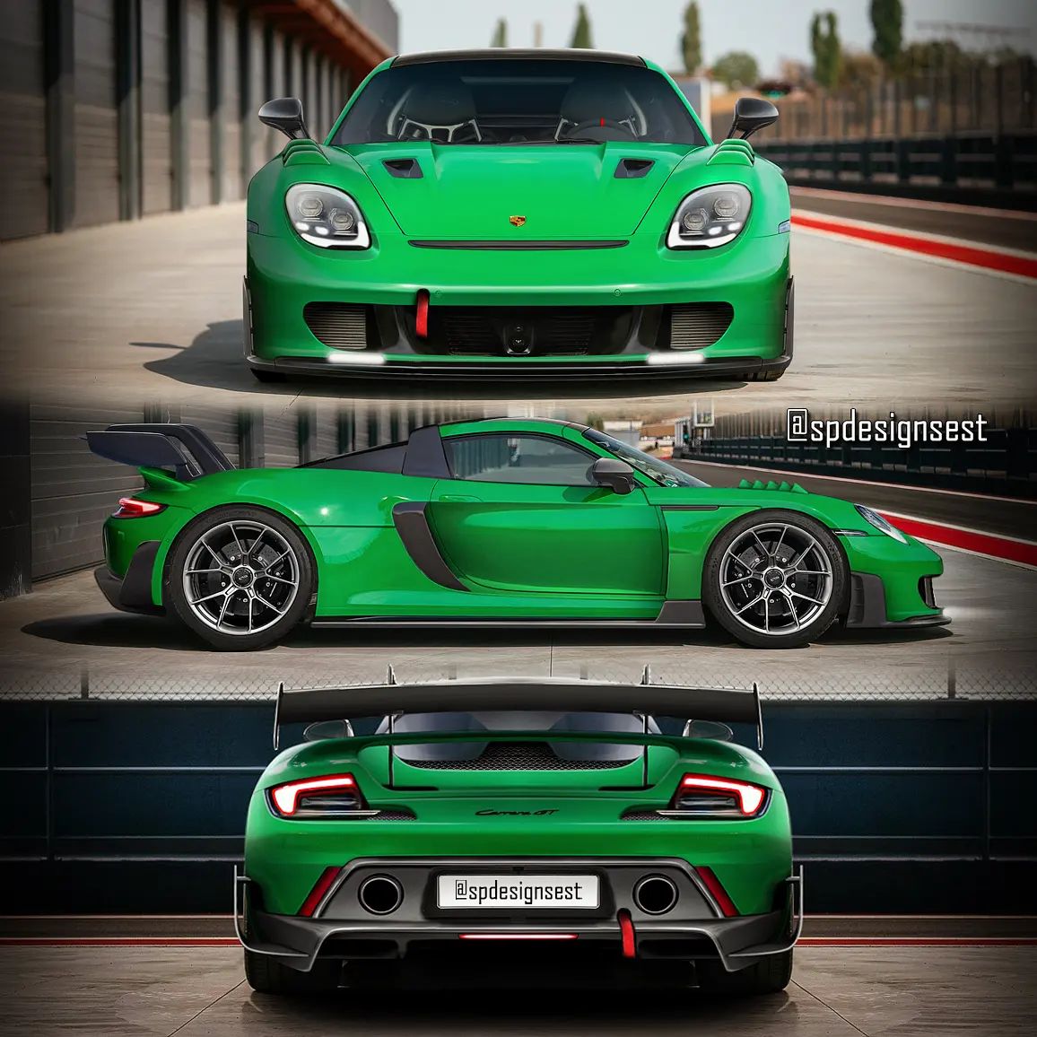 Virtual 2024 Porsche Carrera GT Revival Calls for ‘Tamer’ 911 Carrera