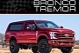 Virtual 3-Door Ford F-250 Bronco Tremor SUV Is a Full-Size Page Out of the 1980s
