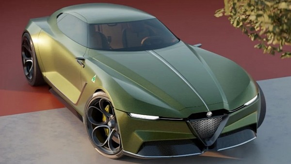 Alfa Romeo Luxury Crossover Sedan rendering by ulisesmoralesmendoza on cardesignworld 