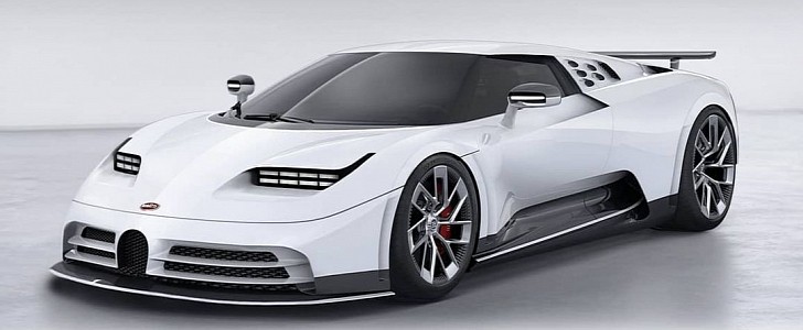 Bugatti Centodieci redesign for EB110 greatness rendering