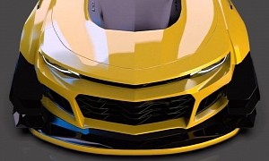Virtual Chevy Camaro ‘Bumblebee’ Looks Like a Slammed Widebody Beast, Of Course