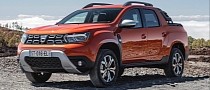 Virtual Dacia Oroch Pickup Discards Renault Rebadging and Switches Generations