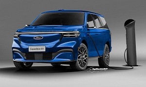 Virtual Ford Expedition Electric SUV Tops Blue Oval EV Range With Hulking Style