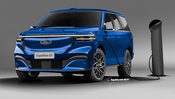 Ford Expedition Electric SUV rendering by TopElectricSUV.com