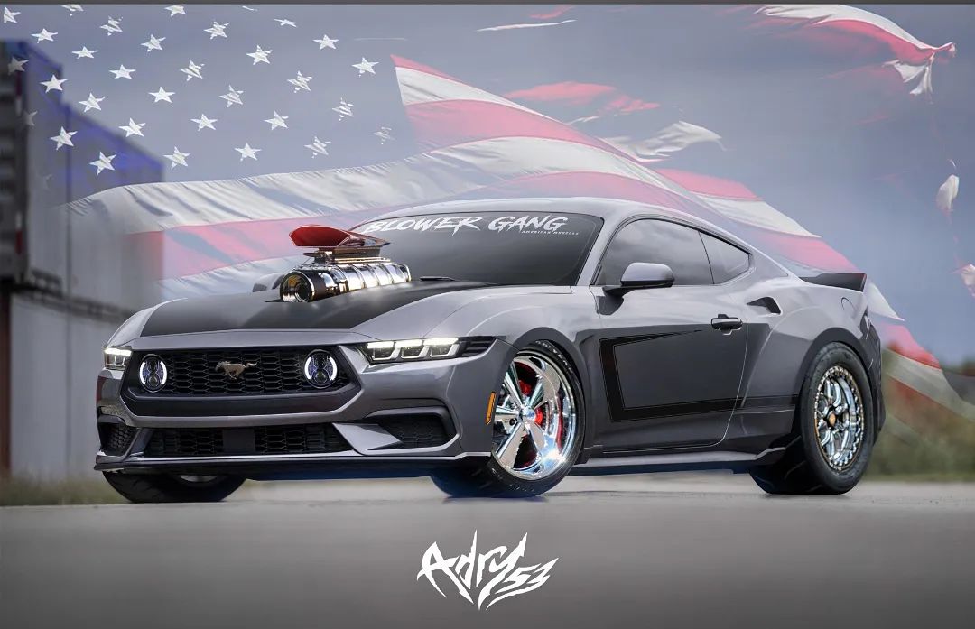 Virtually Blown 2024 Ford Mustang Wants Supercharged Mad Max Glory All