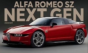 Virtually Reborn Next-Generation Alfa Romeo SZ Hides a Big Surprise Under the Hood