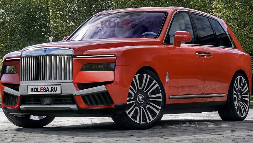 Rolls-Royce Cullinan CGI facelift by kelsonik for Kolesa