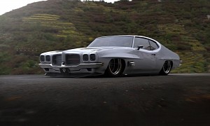Virtually Revived Pontiac LeMans Scrapes the Pavement and Flaunts Side Exhausts