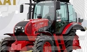 Vladimir Putin Adds to His Fleet of Luxury Toys: A Tractor That He Got as Birthday Gift