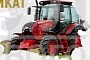 Vladimir Putin Adds to His Fleet of Luxury Toys: A Tractor That He Got as Birthday Gift