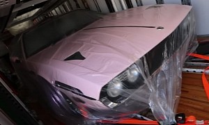 Vlogger Takes Delivery of a Pink '74 Lambo Espada Previously Owned by the Coolest Grandma