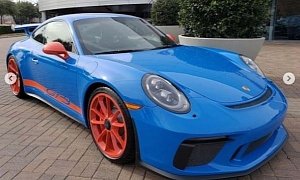 Vodoo Blue Porsche 911 GT3 with Lava Orange Details Has Screaming Spec
