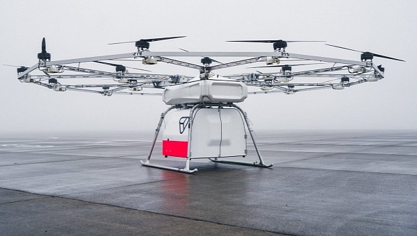 The VoloDrone is Volocopter's heavy-lift cargo done
