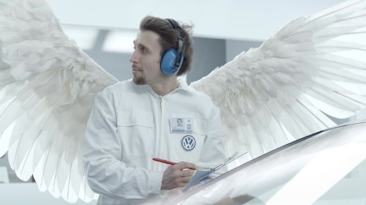 Volkswagen 2014 Super Bowl Commercial: German Engineer Gets His Wings