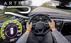 Volkswagen Arteon R Wagon Takes Autobahn Acceleration Test, Sounds Like a Golf R