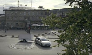 Volkswagen Built an "Autonomous" Trailer That Pulls the Car, Trolling Norwegians for an Ad