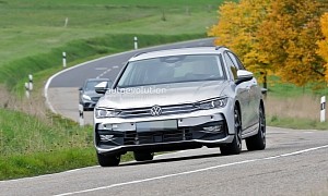 Volkswagen Continues Passat Variant Final Testing, Silver Paint Is More Revealing