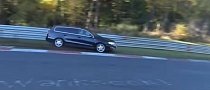 Volkswagen Driver Fights His Passat in Agonising Nurburgring Near Crash